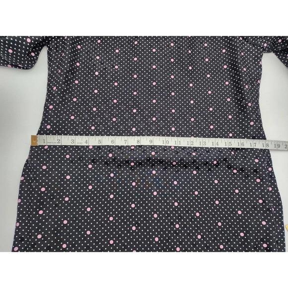 Saks Fifth Avenue David Hayes Silk Polka Dot Midi Vintage Dress Size 8 - Picture 14 of 14